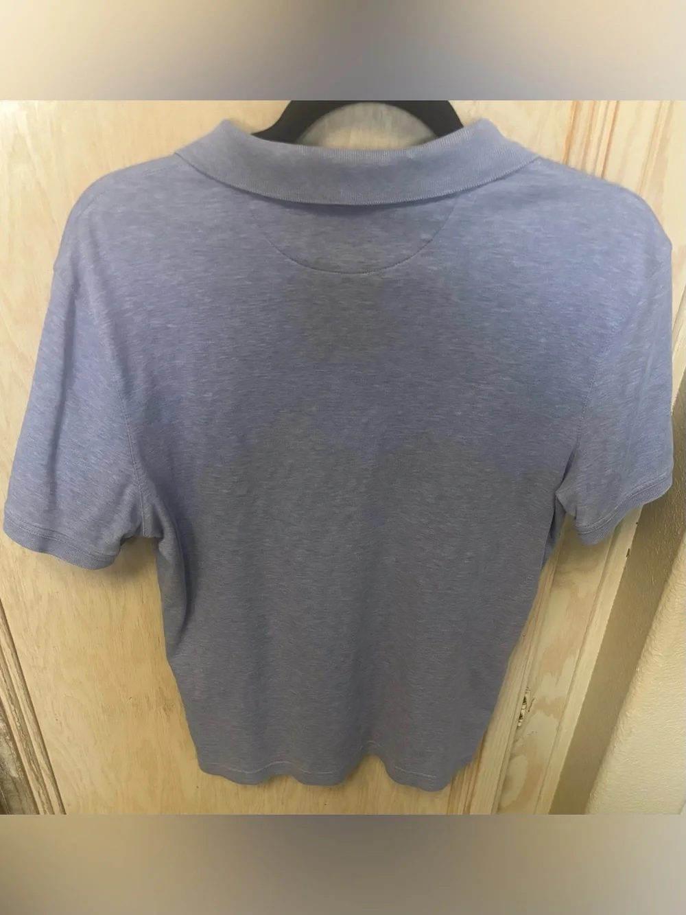 Banana Republic Men's Luxury Touch Performance Polo Shirt Light Blue Sz Small